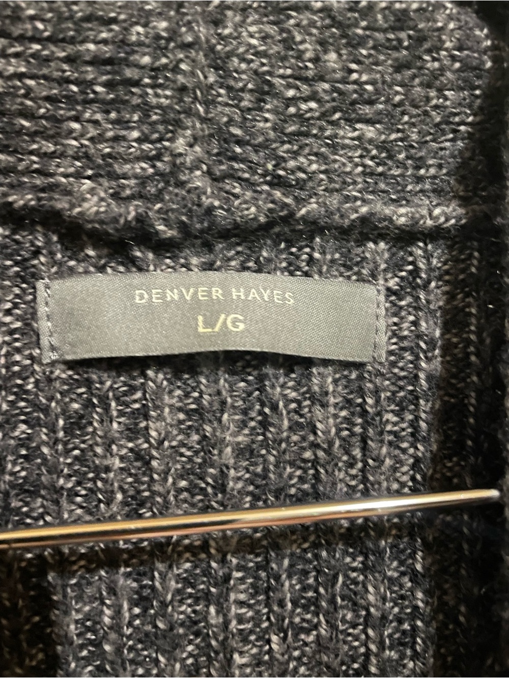 Denver Hayes | Grey Cowl Neck Knit - Picture 3 of 3